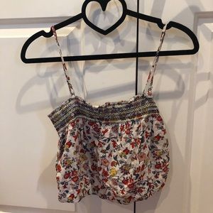 Boho Floral Crop Top with removable straps